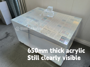 Groot modern luxe acryl rechthoekig <span class=keywords><strong>aquarium</strong></span> zoutwater viskom 3m aanpasbaar 20 jaar garantie met haaien walvissen 93% - Product Image 4