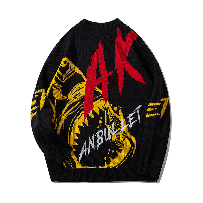 custom logo pullover korean style thick jumpers unisex oversize plus size men's custom knit toddler plus size sweater