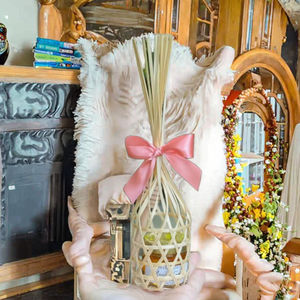 Cesta de Mimbre Tejida a Mano, Cesta de Almacenamiento de Flores para Graduación, Cesta de Regalo Portátil - Product Image 3