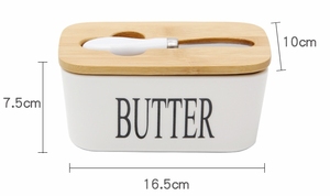 Cover with Butter Box <b>Ceramic</b> Knife Kitchen Fitting Sealed Refrigerator Storage for Home Use Dinner <b>Plates</b> Dishes - Product Image 4