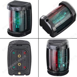 Feu de navigation LED pour yacht à haute luminosité, mini boîtier noir avec lumière de proa bicolore rouge/vert, 12VDC, type ancre, feu de signalisation - Product Image 4