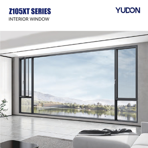 Fenêtres à battants en aluminium YUDON, rupture de pont thermique, insonorisées, cadre fin, moustiquaire de sécurité, haute qualité, vente directe usine, extérieur - Product Image 1