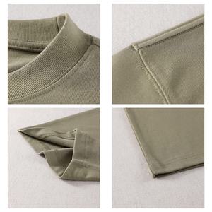 T-shirts personnalisés surdimensionnés en coton épais (280/300/385 g/m²) à épaules tombantes, livraison rapide, logo personnalisé, unisexe, vente en gros - Product Image 4