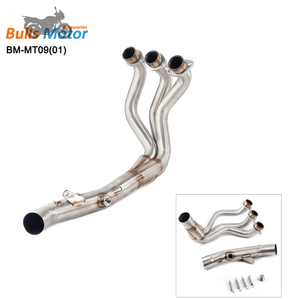 Tubo de Escape de Acero Inoxidable para Motocicleta, Tubo de Curva de Tubo de Escape MT09 FZ09 XSR900, para <span class=keywords><strong>Yamaha</strong></span>, Delantero de Motocicleta, 2014 a <span class=keywords><strong>2018</strong></span>, 1 Unidad - Product Image 2
