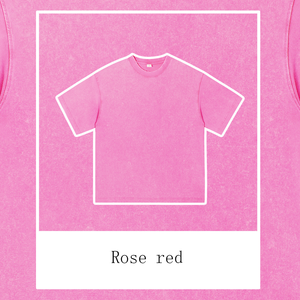 Unisex S-5XL 100% pamuk Retro yıkanmış T-Shirt özel Logo damla-omuz o-boyun puf baskı boy Hombre T-Shirt ile çalışmak - Product Image 3