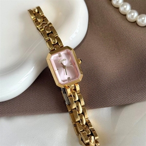 <span class=keywords><strong>Montre</strong></span> à quartz vintage Scottie 9808 carrée avec bracelet en acier et fines chaînes, style Champ, pour <span class=keywords><strong>femme</strong></span>, pour le commerce transfrontalier - Product Image 2