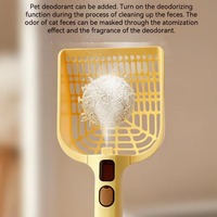 Scoop à litière intelligent rechargeable pour chats, avec double maille, écologique, pour ramassage des excréments et dépoussiérage