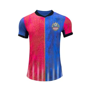Thailand Quality Customization Supplier Red Black Soccer Jersey Football River Plate Soccer Jersey For Men