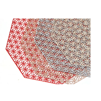 Napperons en plastique pour repas en plein air, résistants à la chaleur, antidérapants, motif floral, décoration élégante pour la table à manger à la maison
