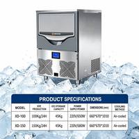 Machine à glace en flocons de neige en acier inoxydable 20kg-1T 24H avec compresseur importé d'origine, type split/à distance, pour fruits de mer