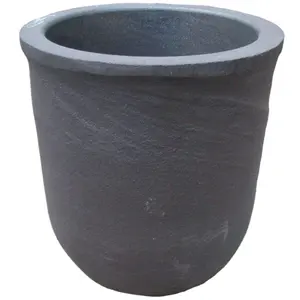 Vaso crucificado de grafite de silicone, 150 kg, para forno de indução a ferro e aço de alumínio