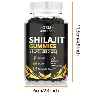 Gommose di Muschio Marino con Olio di Semi Neri, Ashwagandha, Zenzero e Shilajit, Etichetta Privata OEM - Product Image 2