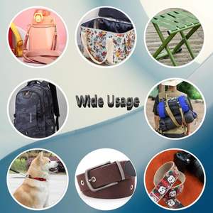 Sangle en sergé de coton épais de 1,5 pouce, 10 yards, écologique, pour sacs fourre-tout, ceintures en tissu, motif léopard, pour fournitures d'extérieur - Product Image 5