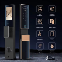 Serrure de porte intelligente pour maison connectée, entièrement automatique, avec reconnaissance faciale 3D, empreinte digitale, déverrouillage via application Tuya
