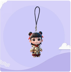 Personaje de dibujos animados Nezha 2 Cadena de teléfono móvil Nezha Aobing Mochila Decoración colgante - Product Image 3