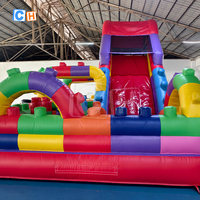 Château gonflable avec toboggan, combo de saut et d'escalade OEM ODM