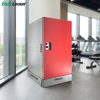 Petite école ABS casier personnalisé 3 portes de stockage coloré casier à bagages en plastique avec ABS serrure prix d'usine