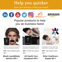 Patchs respiratoires nasaux respirants anti-ronflement, bandes adhésives pour la bouche pour des nuits calmes