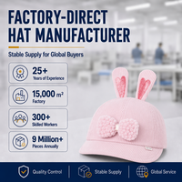 Casquette de baseball en velours côtelé pour bébés et enfants, avec oreilles de lapin mignonnes et nœud, chapeau à bord souple, accessoires de protection solaire pour nourrissons et tout-petits