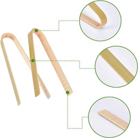 Mini pinces en bambou jetables de 4 pouces de long, pinces en bois jetables pour la cuisine