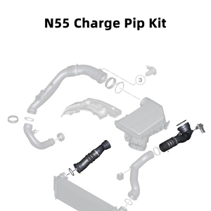 Kit de mise à niveau du tuyau de <span class=keywords><strong>Charge</strong></span> Turbo pour <span class=keywords><strong>BMW</strong></span> F01 F02 F06 F07 F10 F11 F12 F13 F15 F16 535i 640i 740Li X5 X6 Moteur du tuyau de <span class=keywords><strong>Charge</strong></span> Turbo N55 - Product Image 3