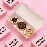 Boîte d'emballage personnalisée en gros pour biscuits, gâteaux et brownies, avec logo, en matériaux recyclés et papier couché, pour aliments et snacks