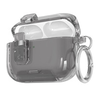 Casing Pelindung Transparan untuk Airpods 5 4 3 Pro Ramah Lingkungan, Anti Debu, Penutup Earbud Bening dengan Gantungan Kunci