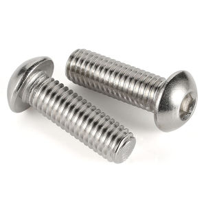 # 2 # 4 # 6 # 8 # 10 ANSI ASME B18.3BT UNC UNF Imperial Edelstahl A2 Innensechskant-Halbrundkopfschrauben Allen-Innensechskant-Halbrundkopfbolzen - Product Image 2