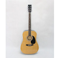 Well-crafted Musical Instruments 41Inch Acoustic Guitar With Spruce Plywood Top Basswood Plywood Back and Side With Black Veneer