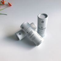 Conteneur en carton biodégradable, recyclable, fait main, respectueux de l'environnement, personnalisé, pour déodorant, baume à lèvres, soins de la peau, type tube en papier à poussoir