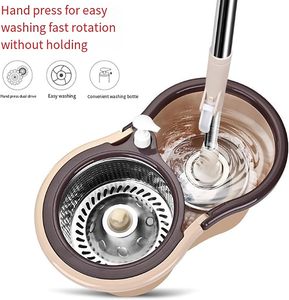 Mopa Telescópica Ajustable de Gran Venta, Cabezal de Mopa Reutilizable y Lavable con Juego de Cubeta para Limpieza de Pisos Duros - Product Image 6