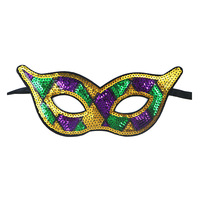 Demi-masques en plumes d'autruche de Venise les plus vendus pour hommes Décorations de carnaval de bal de mascarade sexy Décorations de Noël