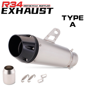 Silenciador de Escape de 51MM para NVX155 <span class=keywords><strong>FZ300</strong></span> MT09 R25 C400 CRF450 CRF250 GSXR150 ZX4R NS200 DUKR790 R34 - Product Image 5