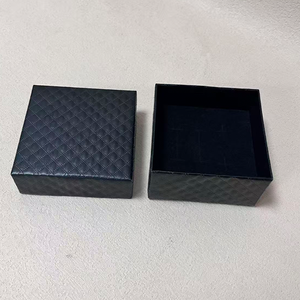 Black Paper Jewelry <b>Box</b> Square <b>Gift</b> Packaging Corrugated Board Necklace Ring Bracelet <b>Earring</b> Display Case - Product Image 6