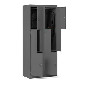Z-Shape School Gym Metal <b>Cabinet</b> Customizable L-Shape <b>Locker</b> Multi-Function Steel Wardrobe Furniture Wholesale Plastic Furniture - Product Image 1