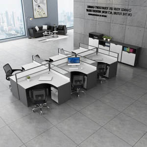 โมเดิร์นพนักงานสำนักงานเฟอร์นิเจอร์ Modular cubicle <span class=keywords><strong>Workstation</strong></span> <span class=keywords><strong>2</strong></span> 4 6 คนโต๊ะ Office Office Partition - Product Image 4