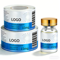 Étiquettes personnalisées pour flacons de sérum cosmétique de 10 ml, 2 ml, 3 ml, étiquettes d'emballage pharmaceutique pour poudres de peptides