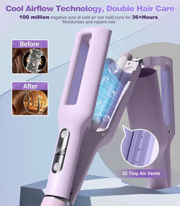 Rizador de Pelo Multifuncional con Tamaños Ajustables de 0.75, 1, 1.5 y 1.25 Pulgadas, Rizador Iónico para Ondas Profundas y Rizos Tipo Huevo - Product Image 2