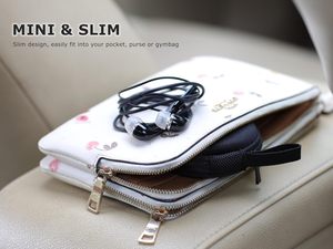 เคสหูฟังสีดำกันกระแทกวัสดุ EVA แบบแข็งขนาดเล็กพกพาได้เคสหูฟังแบบมีสายสำหรับหูฟัง <span class=keywords><strong>Apple</strong></span> <span class=keywords><strong>Earpods</strong></span> Galaxy <span class=keywords><strong>USB</strong></span>-<span class=keywords><strong>C</strong></span> - Product Image 6