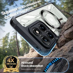 <span class=keywords><strong>Prix</strong></span> d'usine pour l'étui Moto Edge 60 <span class=keywords><strong>Fusion</strong></span> 5G Pro Armor Design, magnétique, antichoc, TPU+PC, anti-traces de doigts, étui de téléphone portable <span class=keywords><strong>360</strong></span>° - Product Image 2