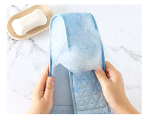 Luma Glowy alla moda a forma di <span class=keywords><strong>fiore</strong></span> viscosa strumento di Scrub per il corpo esfoliante guanto da bagno per la cura della pelle cintura stile <span class=keywords><strong>carrozzeria</strong></span> - Product Image 3