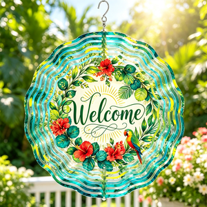<span class=keywords><strong>Campana</strong></span> Colgante de Hierro con Diseño de Sirena, Concha Marina y Colibrí, Sublimación Personalizada Japonesa, Campanas Navideñas - Product Image 2