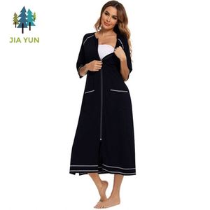 YZ - Vestidos Largos de Verano para Mujer, Tallas Grandes, de Alta Calidad, Ropa de Dormir Informal, Pijamas Holgados para <span class=keywords><strong>Lactancia</strong></span>, Venta al por Mayor - Product Image 3