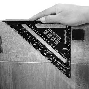 Équerre de charpentier métrique triangulaire en alliage d'aluminium industriel durable de 7 pouces, outil OEM ODM DIY - Product Image 5