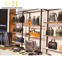 Vitrine de présentation indépendante pour sacs à main de luxe, présentoir de sacs et portefeuilles de marque célèbre