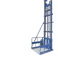 Monte-charge hydraulique vertical de type rail pour le levage de marchandises en entrepôt