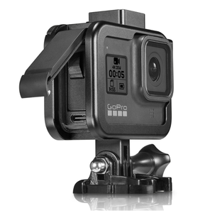 HOSHI CNC Schutz rahmen gehäuse für Gopro <span class=keywords><strong>Hero8</strong></span> mit heißen Schuhen für Blitzlicht Mikrofon Action Kamera Zubehör - Product Image 3