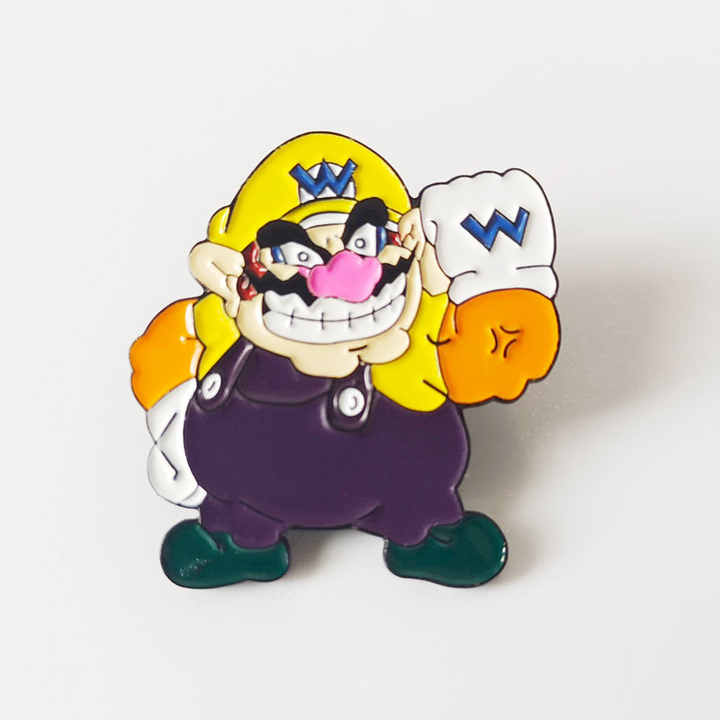 Kawaii Mario Enamel Pin Metal Cartoon Lapel Anime Brooch Piranha