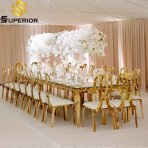 现代酒店最受欢迎的婚礼餐桌为 10 人，不锈钢