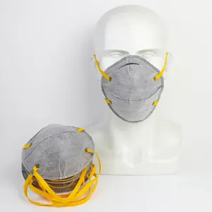 Respirateur à brouillard à valve en forme de bonnet Good Face Seal avec joint nasal en mousse et respirateur à pince-nez en aluminium Prêt à expédier